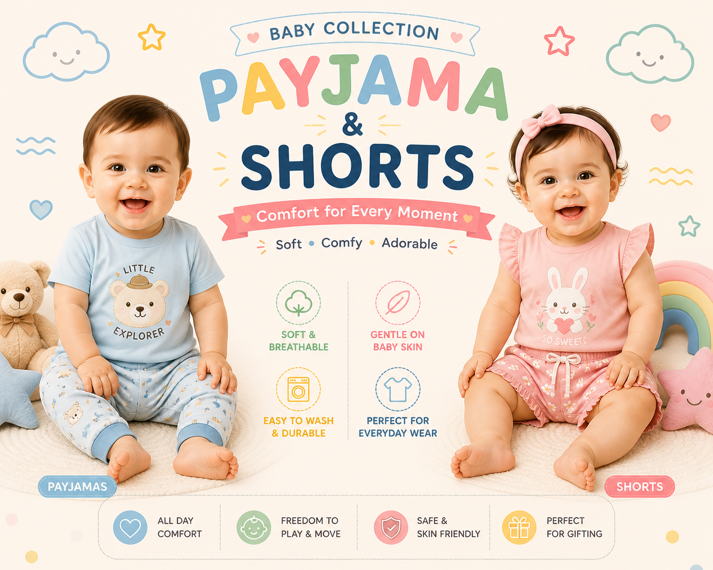 Babies Payjama & Shorts