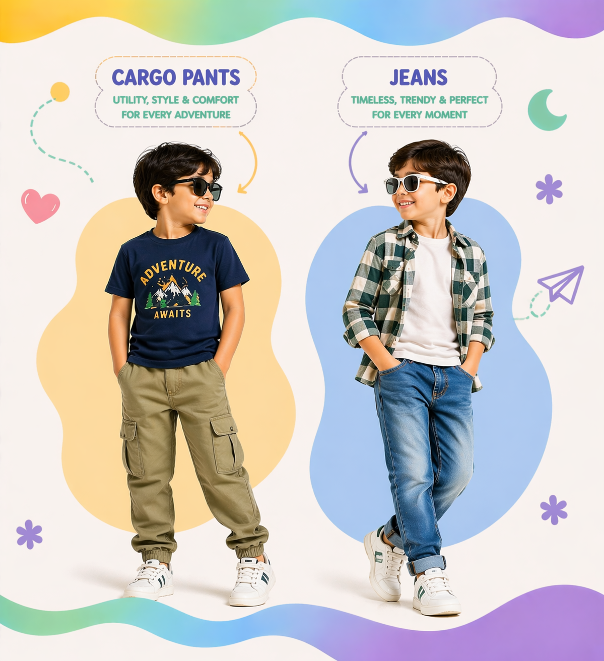 Boys cargo & jeans