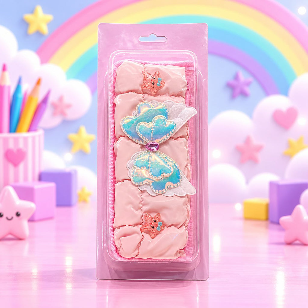 Pink Butterfly Kids Geometry Pouch