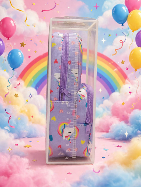 Unicorn Smile Kids Geometry Pouch