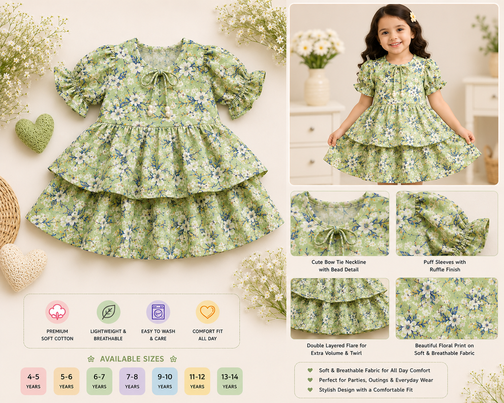 Pinola Meadow Bloom Layered Frock