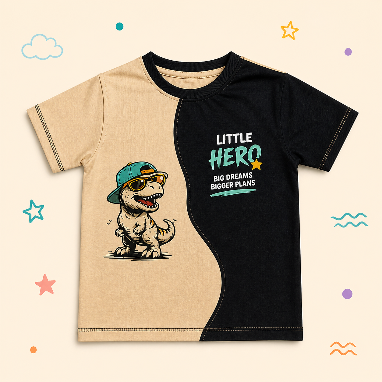 Little Hero Split Kids T-Shirt