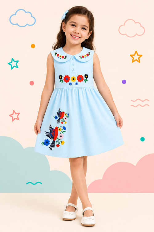 Pinola Blossom Bird Collar Dress