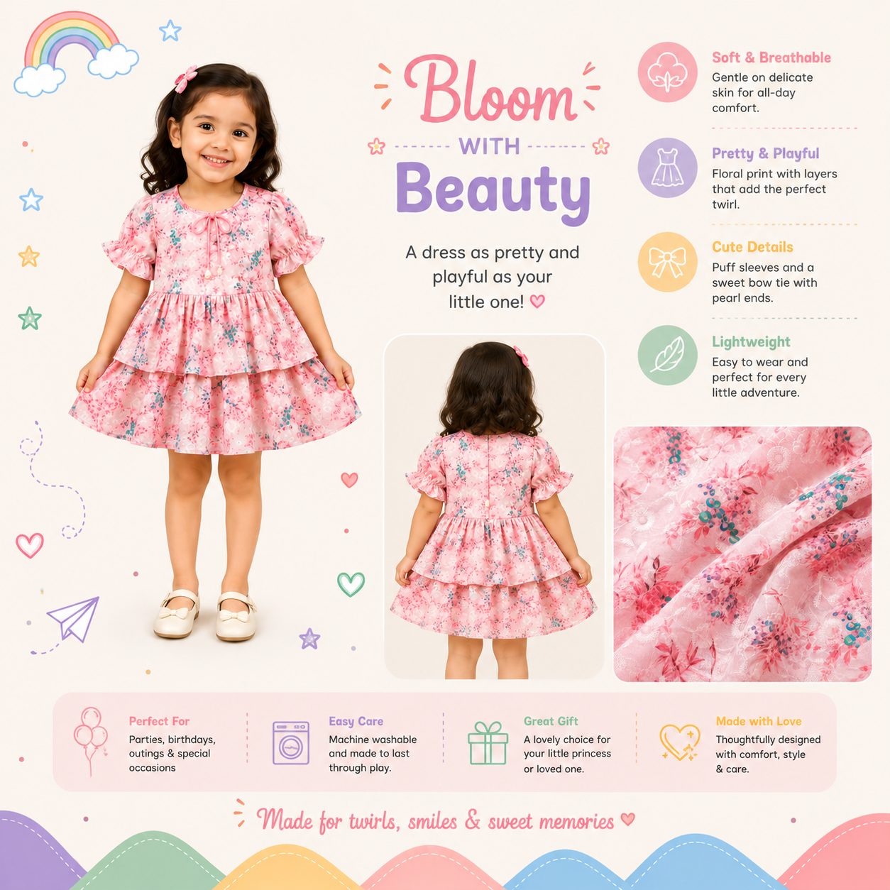 Pinola Blossom Layered Frock