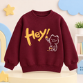 Pinola Hey Little Bear Kids Sweatshirt – Burgundy