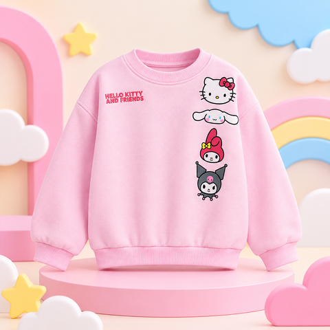 Pinola Hello Kitty & Friends Girls Sweatshirt – Pink