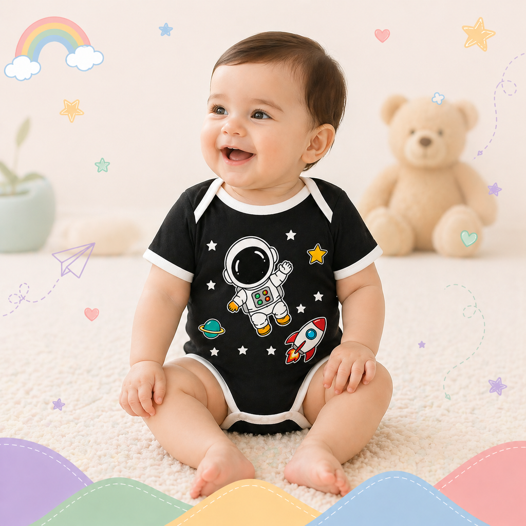 Pinola Space Explorer Baby Onesie