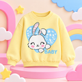 Pinola Little Bunny Love Girls Sweatshirt – Pastel Yellow