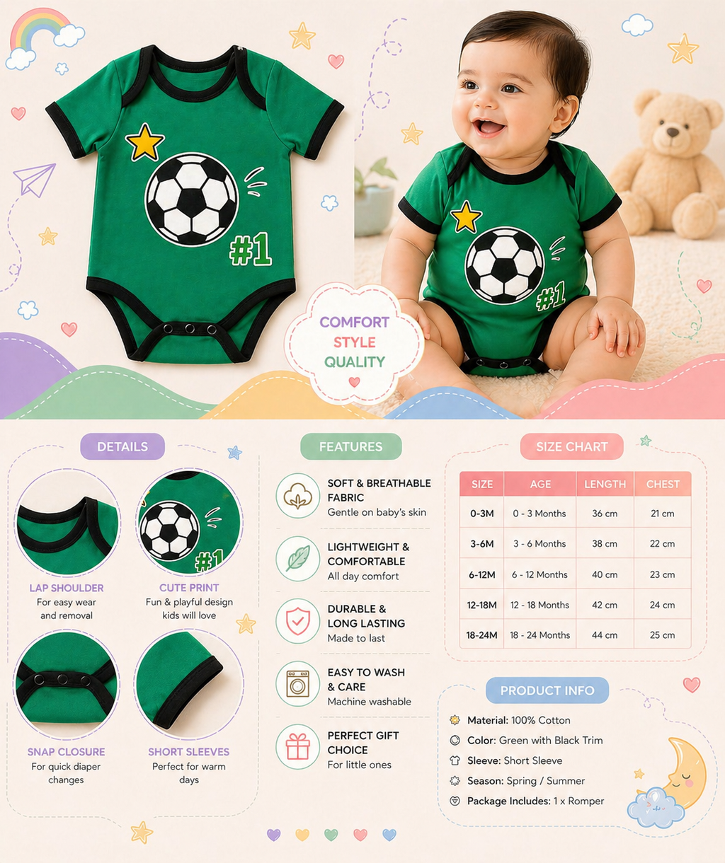 Pinola Little Champion Football Baby Onesie