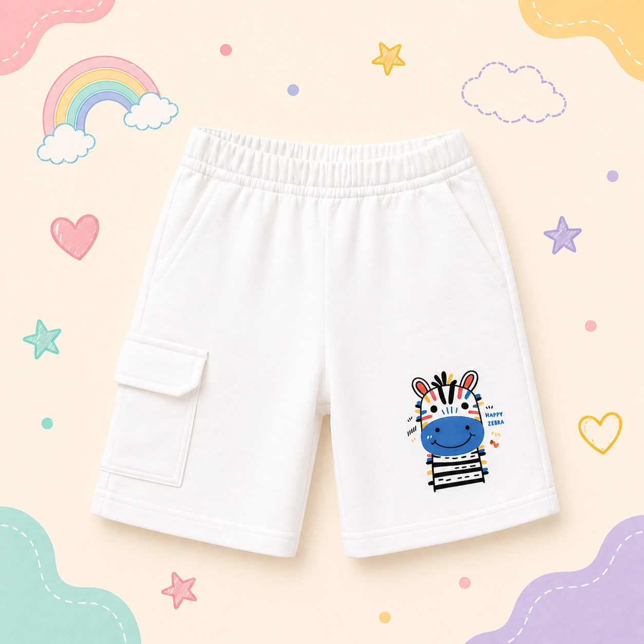 Pinola Happy Zebra Kids Shorts – l