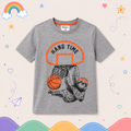 Pinola Boys Grey Graphic T-Shirt – Hang Time Basketball Sloth Print