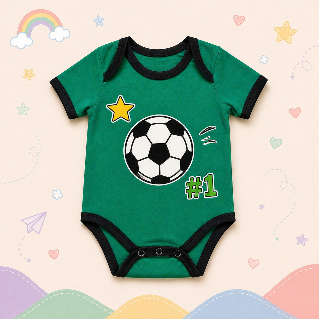 Pinola Little Champion Football Baby Onesie