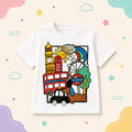 Pinola London Fun Kids T-Shirt – White