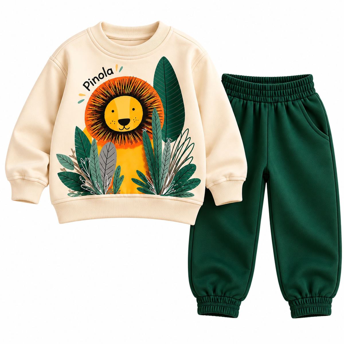 Pinola Little Lion Sweatshirt & Jogger Set